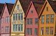 Häuserfront Bryggen in Bergen (Norwegen)