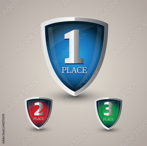 Vector: First, second and third place First, second and third place