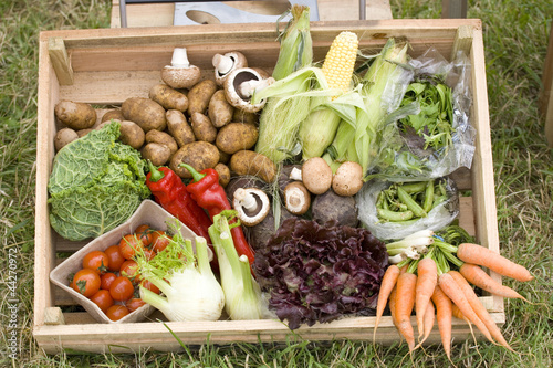 Photo: Box of healthy vegetables Box of healthy vegetables