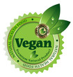 Vegan vector label/sticker/emblem/icon