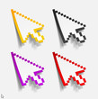cursor in the form of stickers
