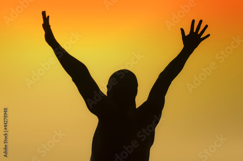 Photo: Salutation silhouette Salutation silhouette