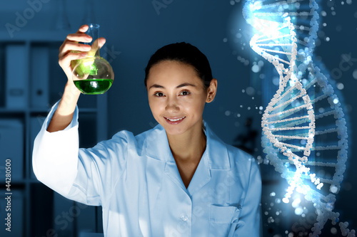 Photo: DNA strand illustration DNA strand illustration