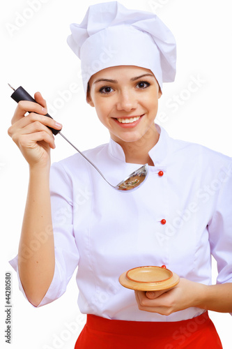 Photo: Young cook preparing food Young cook preparing food