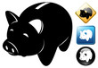 Save money pictogram and icons