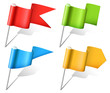 Color flag pins