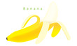 Vector: Open banana vector Open banana vector