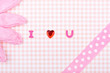 Rosa Karte I love You