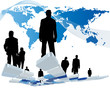 Worldwide business theme