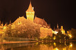 Budapest by night,  beautiful  Vajdahunyad Castle , Hungary