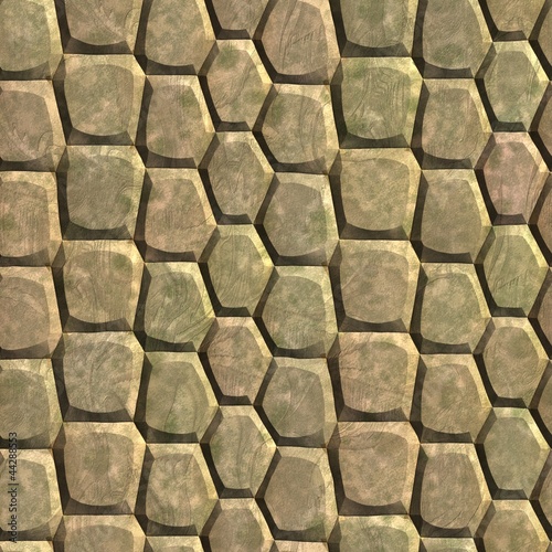 Illustration: Block stone seamless abstract background Block stone seamless abstract background