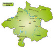 Übersichtskarte des Kantons Oberösterreich