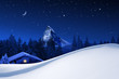 Winternacht beim Matterhorn