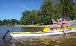 Girls ready to water adventure
