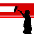 painting red wall illustration