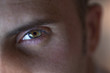 Œil, portrait, visage, homme, jeune, regard, expression