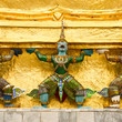 Photo: Golden garuda sculpture at Royal Palace in thai . Golden garuda sculpture at Royal Palace in thai .