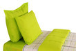 Photo: Bed against white background. Bed against white background.