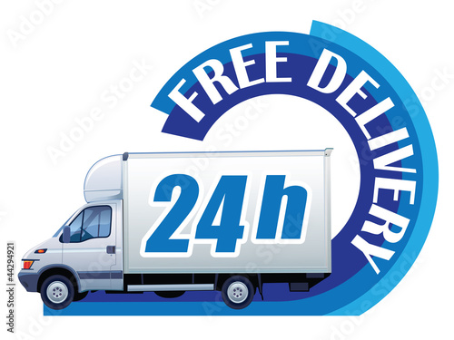 Vector: Free delivery - 24h Free delivery - 24h