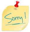 Zettel Sorry