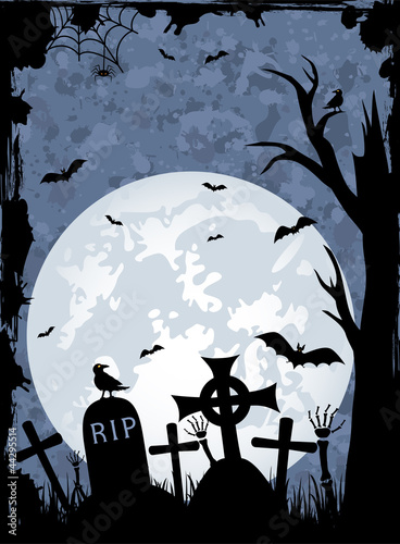 Vector: Halloween night Halloween night
