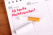 Vorsatz Nichtraucher werden