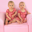 Identical twin baby girls