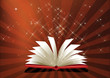Illustration: Open book with blank pages- school and education concept Open book with blank pages- school and education concept