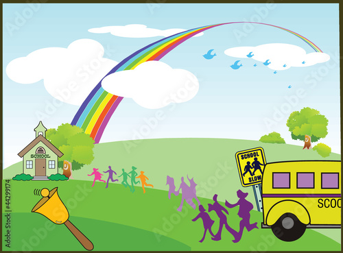 Vector: Vector school and education related illustration Vector school and education related illustration