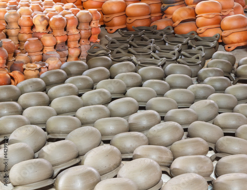 Photo: Group of clay pods Group of clay pods