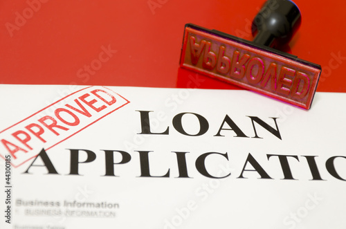 Photo: corner of the stamp printed on complete loan applications was ap corner of the stamp printed on complete loan applications was ap