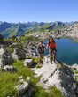 Wanderer im Hochgebirge