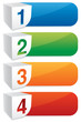 vector numbered banners