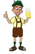 Gast auf dem Oktoberfest