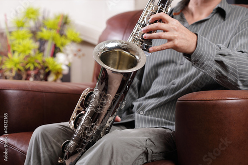 Photo: Saxophone rehearsal Saxophone rehearsal