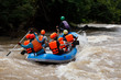 Rafting in the river in north of Thai