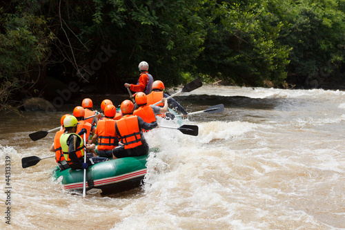 Photo: Rafting in the river in north of Thai Rafting in the river in north of Thai