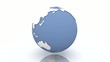 Video: Blue Ocean White Earth Spinning Blue Ocean White Earth Spinning