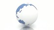 Video: White Ocean Blue Earth Spinning White Ocean Blue Earth Spinning