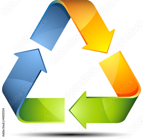 Illustration: Recycle sign Recycle sign
