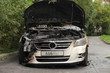 street crime set on fire car Volkswagen