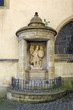 Statue of St Michael's victory over the devil at St Michael's Ch