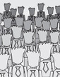 Large group of business workers in various grays.