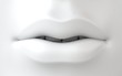 3D white female lips 3D white female lips