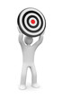 Person with target