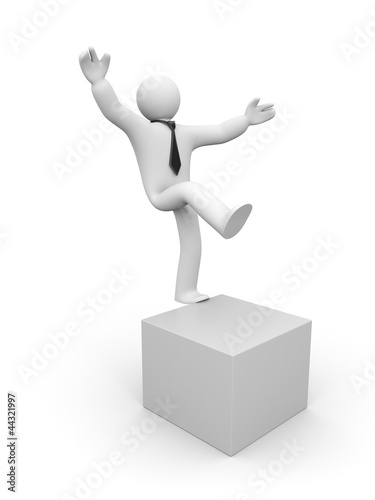 Illustration: Falling businessman Falling businessman