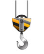 Illustration of the crane hook isolated on white