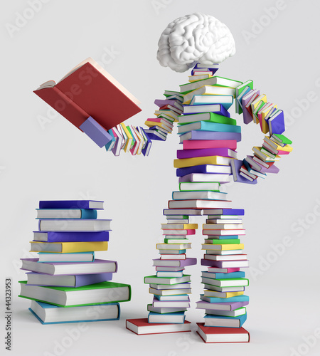 Illustration: Book man Book man