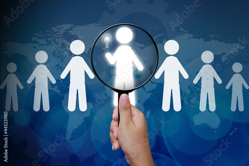 Photo: Choosing the right person from a group Choosing the right person from a group