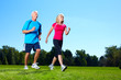 Happy jogging couple.
